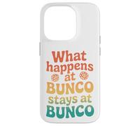 Rétro : ce Qui se Passe chez Bunco Reste chez Bunco Coque pour iPhone 14 Pro