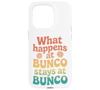 Rétro : ce Qui se Passe chez Bunco Reste chez Bunco Coque pour iPhone 15 Pro