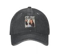 Retro Celins The Dion Titanic Casquettes de Baseball Retro Distressed Washed JPunk Rock Metal Headwear pour Hommes Femmes Outdoor Adjustable Fit HatsCotton, pour Toutes Les Saisons