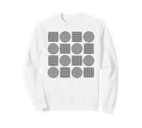 Rétro Cercles Concentriques Rayures Bauhaus 2 Formes Mania Sweatshirt