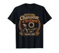 Rétro Chasseur d'Éclipse Solaire Italien 2026 Astronomie T-Shirt