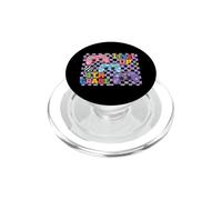 Retro Checkered Level Up 4th Grade Gamer Back to School PopSockets PopGrip pour MagSafe