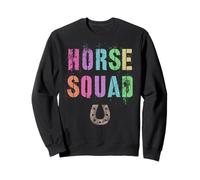Rétro Cheval Squad Ranch Cowgirl Wild Horseback Country Vibes Sweatshirt