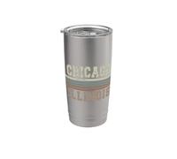 Rétro Chicago Illinois Gobelet isotherme en acier inoxydable double paroi