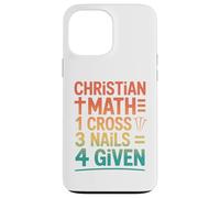 Rétro Chrétienne Math Une Croix Trois Ongles Quatre Donnés Coque pour iPhone 13 Pro Max