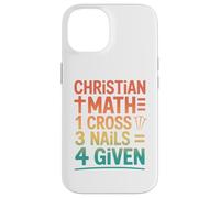Rétro Chrétienne Math Une Croix Trois Ongles Quatre Donnés Coque pour iPhone 14