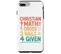 Rétro Chrétienne Math Une Croix Trois Ongles Quatre Donnés Coque pour iPhone 7 Plus/8 Plus