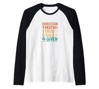Rétro Chrétienne Math Une Croix Trois Ongles Quatre Donnés Manche Raglan