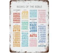 Retro Christian Education Metal Sign Traditional Look Decor for Chapel Library Coffee Bar Kitchen Dining Room Wall-Art 8 X 12 inch