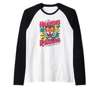 Retro Christian The Heavens are Roaring Psaum 19:1 Manche Raglan
