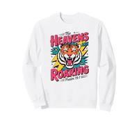 Retro Christian The Heavens are Roaring Psaum 19:1 Sweatshirt