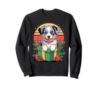 Retro Christmas Australian Shepherd X-Mas Ornaments Sweatshirt