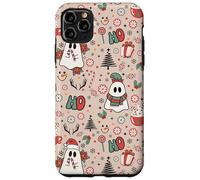 Retro Christmas Ghost Ho Ho Merry Holiday Coque pour iPhone 11 Pro Max