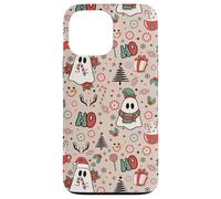 Retro Christmas Ghost Ho Ho Merry Holiday Coque pour iPhone 13 Pro Max