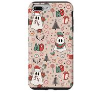 Retro Christmas Ghost Ho Ho Merry Holiday Coque pour iPhone 7 Plus/8 Plus