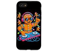 Retro Christmas House Music Santa DJ Techno Rave EDM Xmas Coque pour iPhone SE (2020) / 7/8
