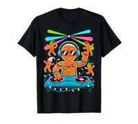 Retro Christmas House Music Santa DJ Techno Rave EDM Xmas T-Shirt