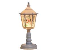 Retro Christmas Lantern Ornament | Snow Globe Christmas Lights - Decorative Snow Globe Light for Outdoors Window Table Windowsill Porch Home Living Room Dining Indoors Fireplace