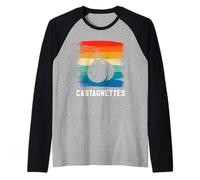 Retro Classic Vintage Castagnettes Instrument Castagnetiste Manche Raglan