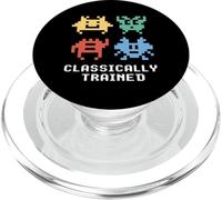 Retro Classically Trained Alien Invaders Jeu vidéo années 80 PopSockets PopGrip pour MagSafe