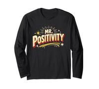 Rétro Classique Mr. Positivity Funny Spread Kindness Inspiring Manche Longue