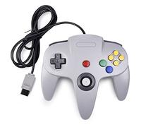Retro classique N64 Controller, Kiwitata Wired Tapis de jeu Console Controller Joystick pour N64 Nintendo 64 Système de jeux vidéo Gris