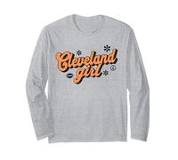 Rétro Cleveland Girl Vintage Groovy City Manche Longue