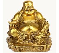 Retro Collection Statue de Bouddha Figurine de Bou Ornements Mini Statue Ornements Décoration Sculpture Statue de Bouddha rieur for figurine porte-bonheur, Statue de Bouddha heureux Petite, Figurine M