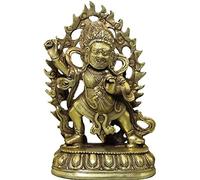 Retro Collection Statue de Bouddha Figurine de Bou Statue de Bouddha, statues de Bouddha en laiton et cuivre antique vintage avec mains Vajra, statues de Bouddha d'intérieur et ornements artisanaux