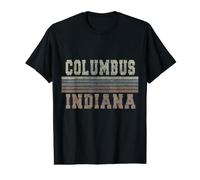 Rétro Columbus Indiana T-Shirt Graphique avec Valeur
