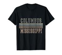 Rétro Columbus Mississippi T-Shirt Graphique avec Valeur