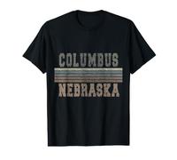Rétro Columbus Nebraska T-Shirt Graphique avec Valeur