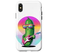 Rétro Concombre Guitariste Concombres Guitare Coque pour iPhone X/XS