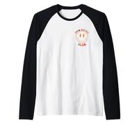Retro Cool Big Sis Club Floral sur Le Dos Manche Raglan