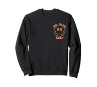 Retro Cool Big Sis Club Floral sur Le Dos Sweatshirt