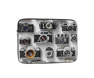 Retro Cool Camera Collection Housse pour ordinateur portable, protection compacte et portable pour appareils photo de 12", tablette, travail, voyage et bureau