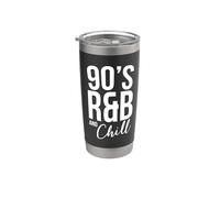 Retro Cool I Love 90's R&B & Chill R&B Music Lovers Gobelet isotherme en acier inoxydable double paroi