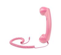 Retro Corded Handset, Type C Phone Receiver, Compact Size Microphone Adapter with Plug and Play Connection, Vintage Style Handset, Classic Communication Design, Phone Accessory for Home