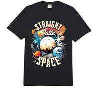 Retro Cosmic Space Planets Galaxy Sci FI Art Comfort Colors Adult Heavyweight T-Shirt