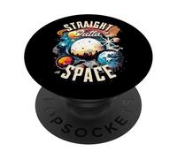 Retro Cosmic Space Planets Galaxy Sci FI Art PopSockets PopGrip Adhésif