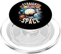Retro Cosmic Space Planets Galaxy Sci FI Art PopSockets PopGrip pour MagSafe