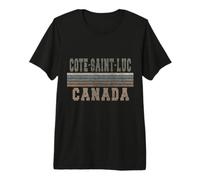 Rétro Côte-Saint-Luc Canada T-Shirt Haut de Gamme