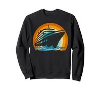 Rétro Coucher de Soleil croisière Cool Temps de croisière et Vacances d'été Sweatshirt
