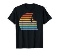 Rétro Coucher de Soleil Escalade Randonnée Montagne Homme T-Shirt