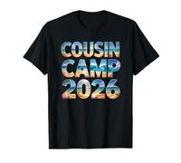 Retro Cousin Camp 2026 Crew Vacances Voyage Vacances Plage T-Shirt