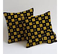 Rétro Coussin Exterieur Impermeable 35x35 cm Lot de 2 Gros Impermeable Doux Housse Coussin Géométrie Coussins de Jardin avec Zip Cachée pour Terrasse Patio Balcon Chambre Décoration,Cadeau Femme C-372