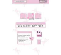 Retro Cover - HIS Glory, not mine - Prayer Journal: Christian prayer guide using the PRAY acronym - Aesthetic Soft Touch Cover (6in x 9in)