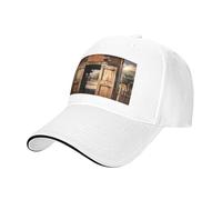 Rétro Cowboy Western Country Farm Casquette de baseball Hommes Femmes Classique Réglable Golf Dad Casquette Trucker Chapeaux Casual Casquette Chapeau, blanc, Taille unique