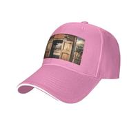 Rétro Cowboy Western Country Farm Casquette de baseball Hommes Femmes Classique Réglable Golf Dad Casquette Trucker Chapeaux Casual Casquette Chapeau, rose, Taille unique