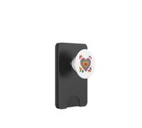 Rétro Crochet Style Rainbow Color Heart Print Shapes Mania PopSockets PopWallet pour MagSafe